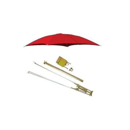 Aftermarket Complete ROPS Umbrella/Mounting Brkt. kit w/ Red cover CAL50-0234
